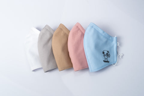 洗える抗菌マスク(なまりんプリント入り)